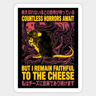Faithful to the Cheese Rat Sticker